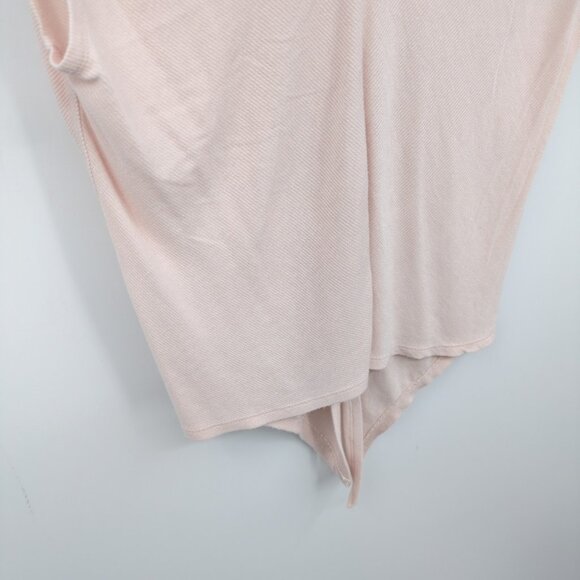 Athleta Natarit Twist Back Top Pink Sleeveless V-Neck Yoga Lounge Tee Small - Picture 7 of 11